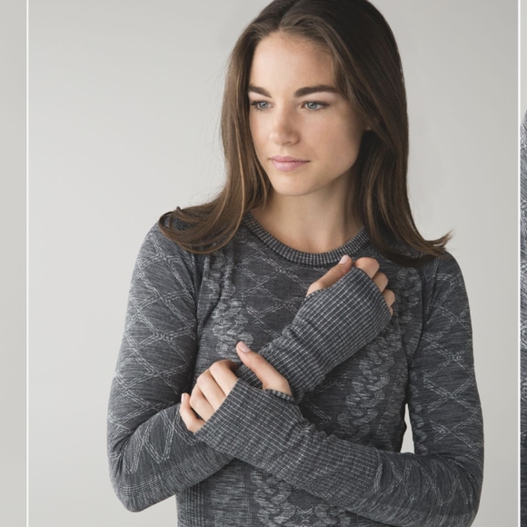 Lululemon Rest Less Pullover Heathered Black - Picture 4 of 9